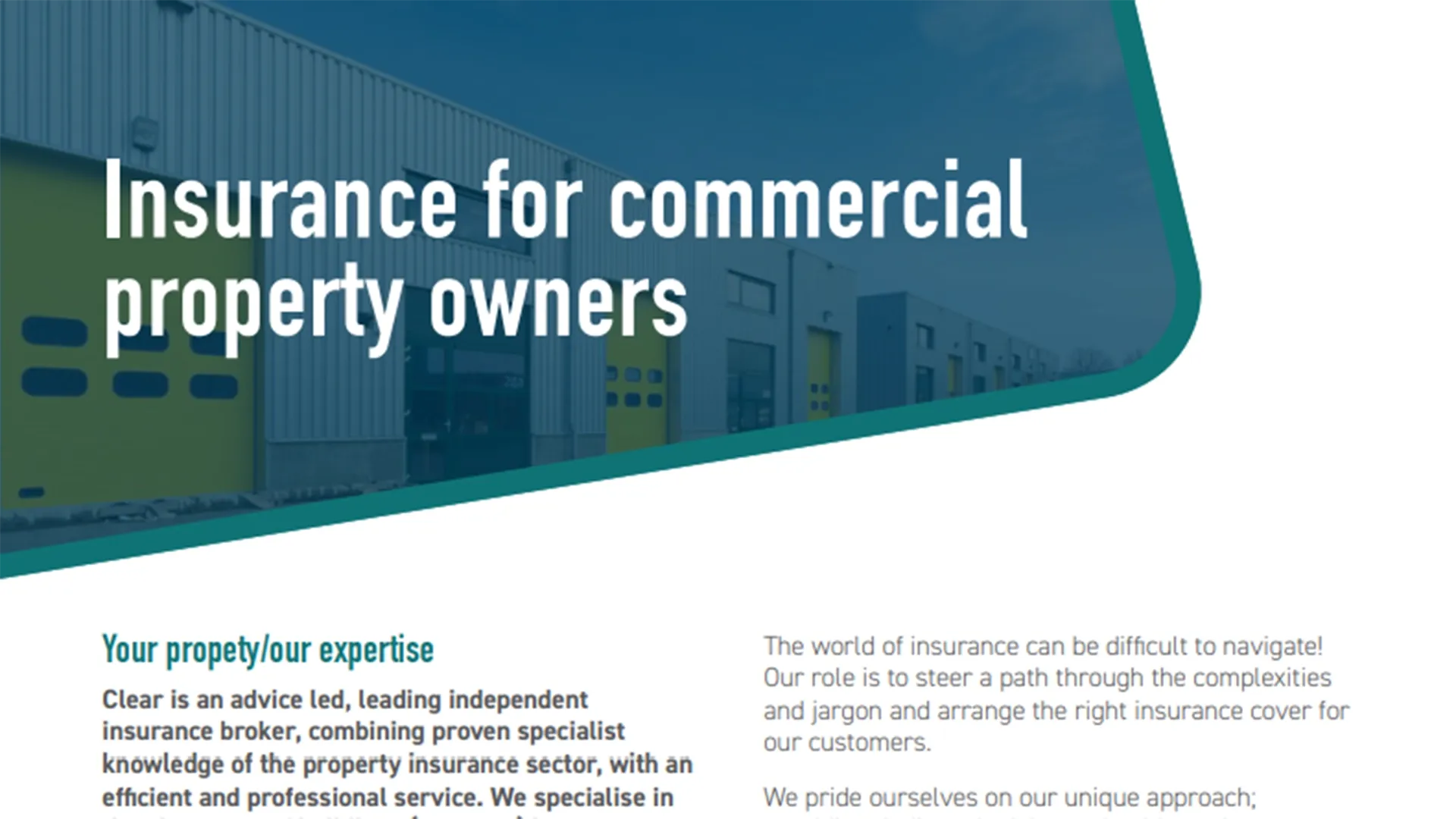 Insurance For Commercial Property Owners